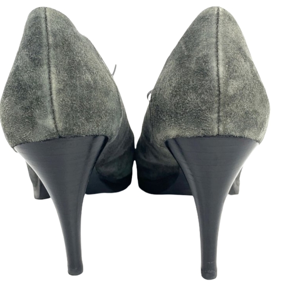 Circa Joan Herald David Gray Suede Heels 8.5 - Picture 6 of 9